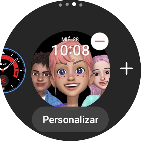 Pulsa la esfera que deseas añadir.