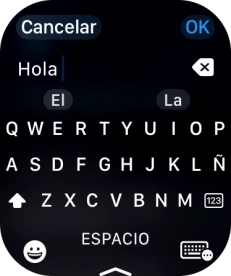 Pulsa el icono de entrada.