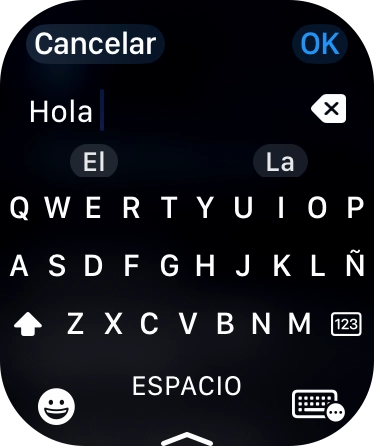 Pulsa el icono de entrada.