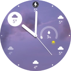 Cuando el icono de carga de batería aparece en la pantalla, el smartwatch se está cargando.