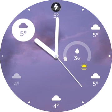 Cuando el icono de carga de batería aparece en la pantalla, el smartwatch se está cargando.