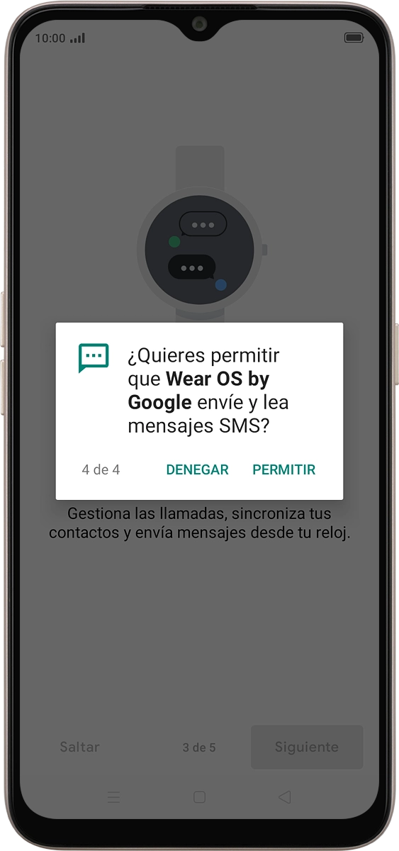 En el teléfono: Pulsa PERMITIR.