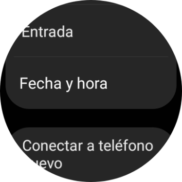 Pulsa Fecha y hora.