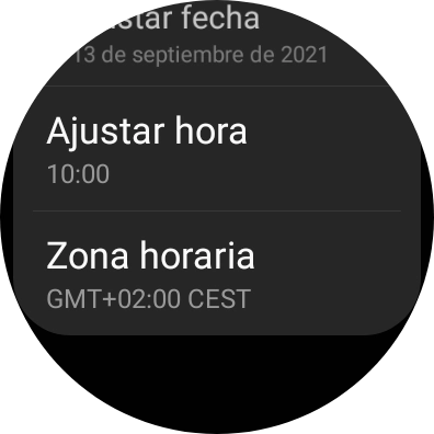 Pulsa Ajustar hora.