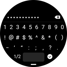 Introduce la contraseña de la red Wi-Fi y pulsa el icono de aceptar.