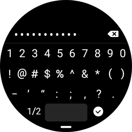 Introduce la contraseña de la red Wi-Fi y pulsa el icono de aceptar.