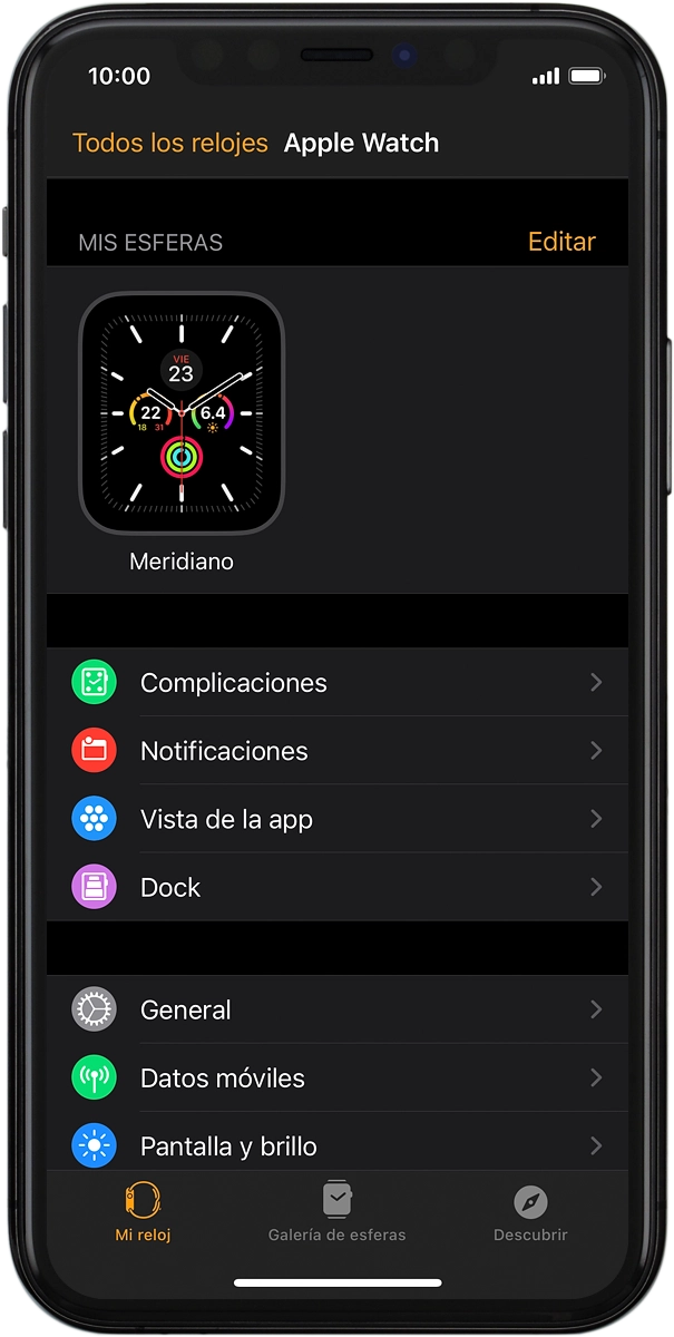 En el teléfono: Pulsa Descubrir.