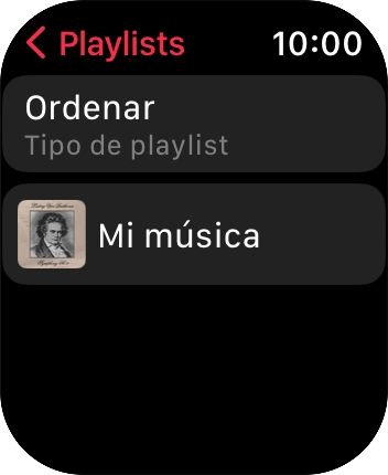 Pulsa la lista de reproducción deseada.
