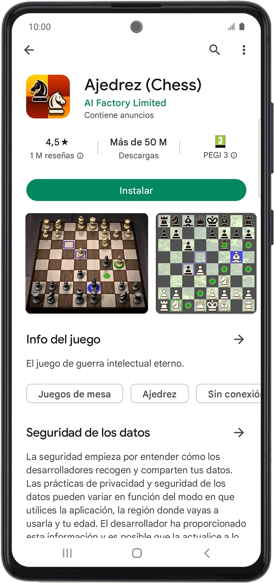 En el teléfono: Pulsa Instalar y sigue las indicaciones de la pantalla para instalar la app.