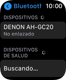 Pulsa el dispositivo Bluetooth deseado.