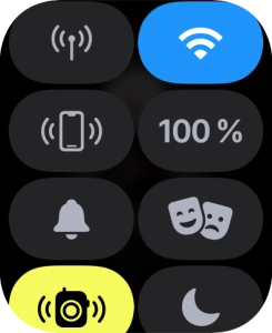 Pulsar el icono de modo de audio para activar o desactivar el modo silencioso.
