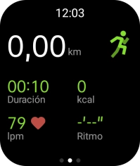 Desliza el dedo hacia la derecha  para volver a la imagen de pantalla anterior.