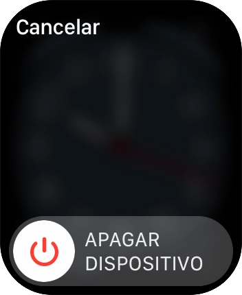 Pulsa el icono de apagar y arrástralo hacia la derecha.