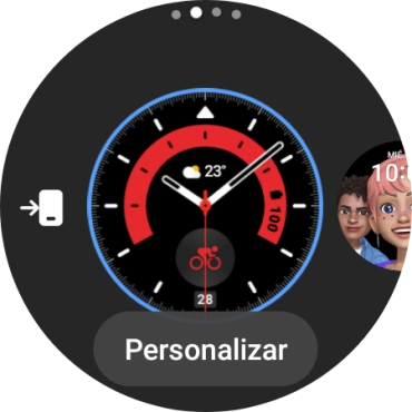 Desliza el dedo hacia la izquierda por la pantalla.