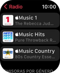 Pulsa la emisora deseada.