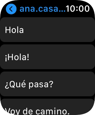 Pulsa la respuesta rápida deseada.