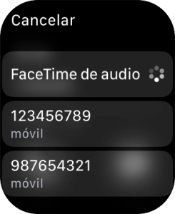 Pulsa el número de teléfono deseado.