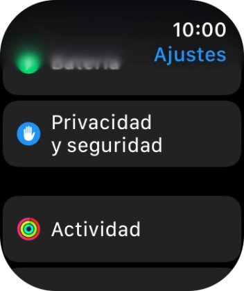 Pulsa Privacidad y seguridad.
