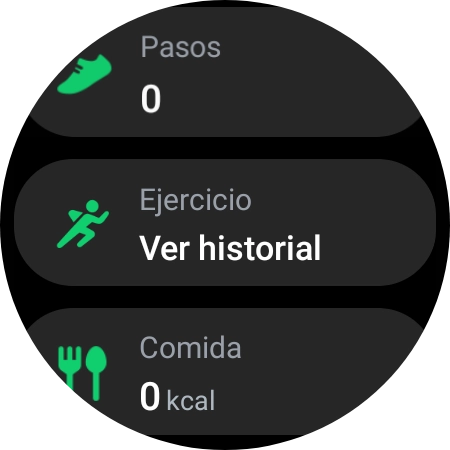 Pulsa Ejercicio.