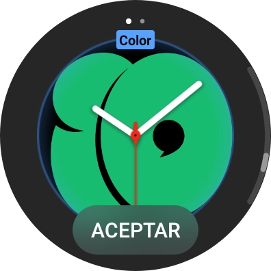 Desliza el dedo por la pantalla para cambiar entre los distintos tipos de diseño.