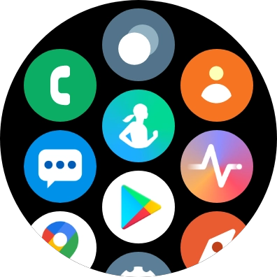 Pulsa el icono de Samsung Health.