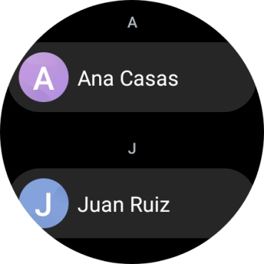 Pulsa el contacto deseado.