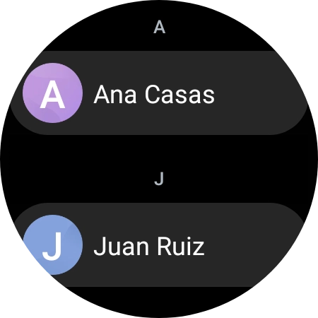 Pulsa el contacto deseado.