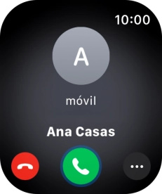 Pulsa la Digital Crown cuando recibas una llamada. Pulsa la Digital Crown cuando recibas una llamada.