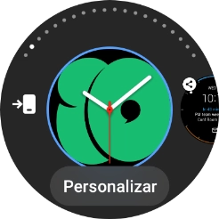 Desliza el dedo hacia la izquierda para ver las diferentes esferas del reloj.