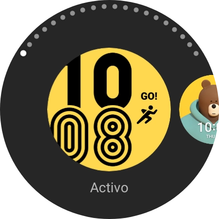 Pulsa la esfera deseada.