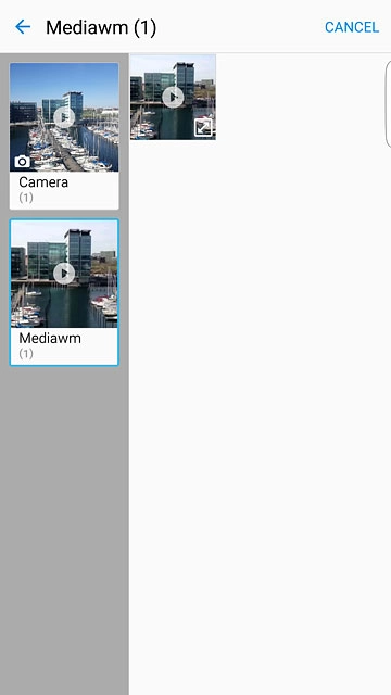 Press the required video clip.