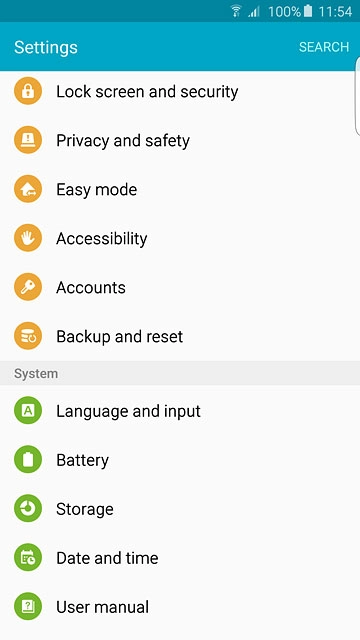 Press Lock screen and security.