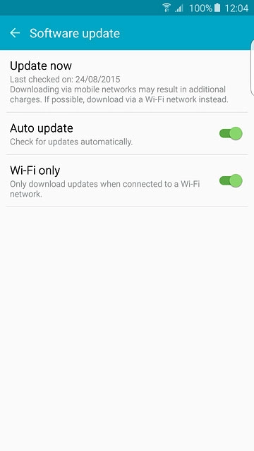 Press Update now.If a new software version is available, it's displayed.Follow the instructions on the display to update your phone's software.