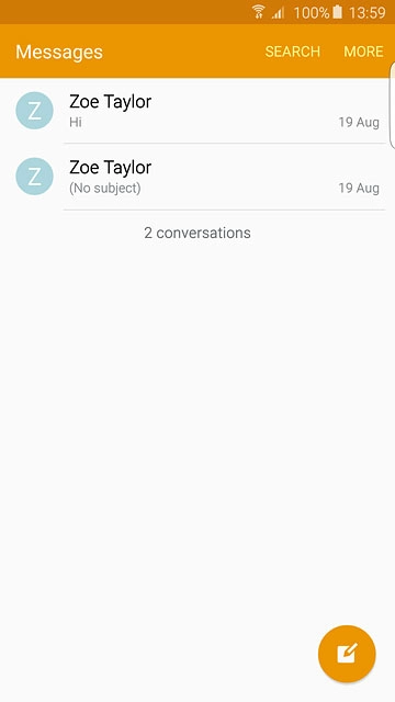 Press the new message icon.