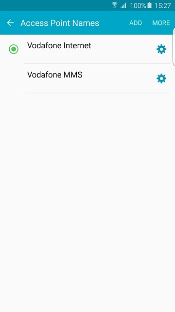 Press the field next to the data connection to fill in the field.