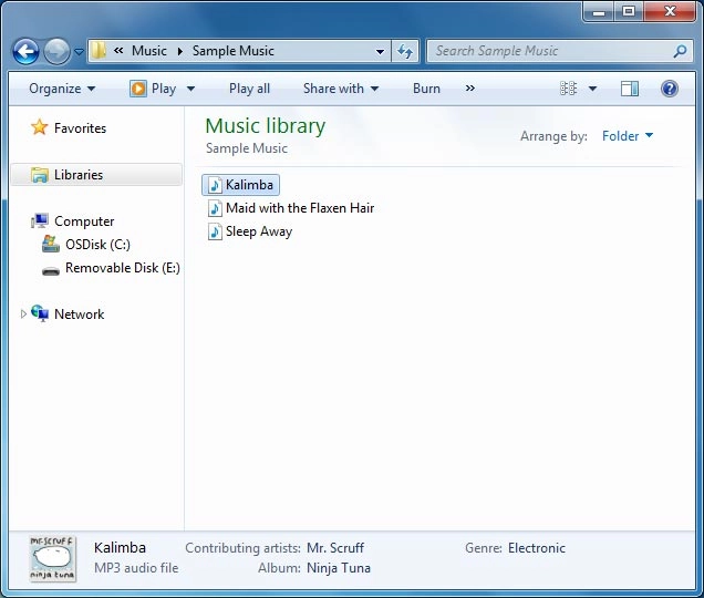 Highlight a file and move or copy it to the required location.
