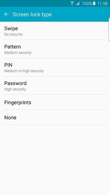 Press Fingerprints.Follow the instructions on the display to add a fingerprint.