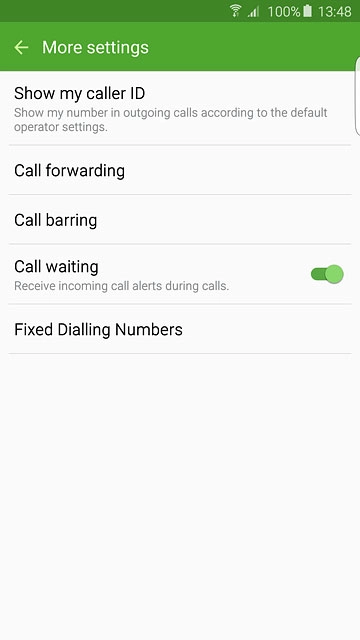 Press Fixed Dialling Numbers.
