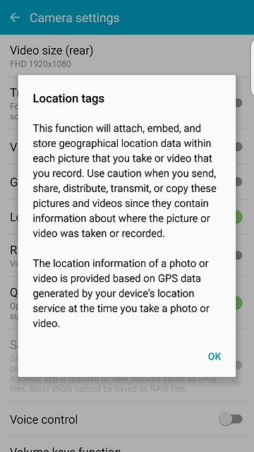 If you turn on the function:Press OK.