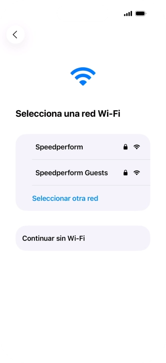 Pulsa la red wifi deseada.