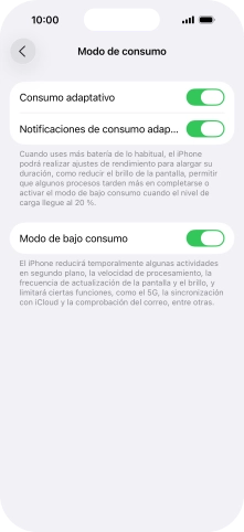 Desliza el dedo hacia arriba desde la parte inferior de la pantalla para terminar y volver a la pantalla de inicio.
