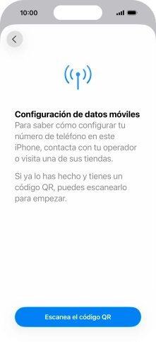Pulsa Escanea el código QR.