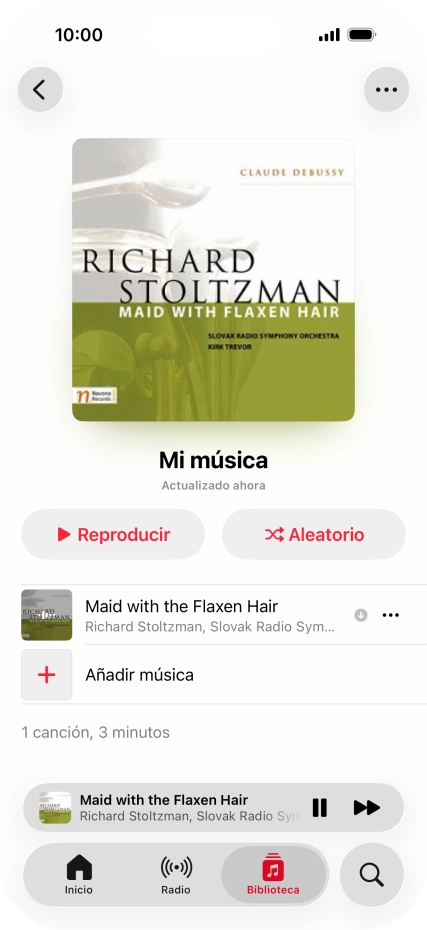 Pulsa el título de la canción.