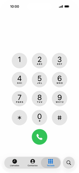 Introduce ##002# y pulsa el icono de llamada.