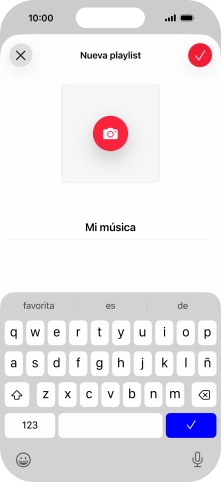 Pulsa el icono de aceptar.