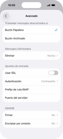 Pulsa el indicador junto a 