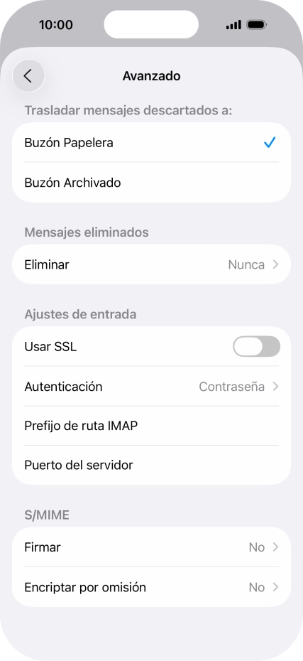 Pulsa el indicador junto a 