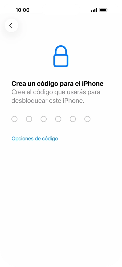 Pulsa Opciones de código.