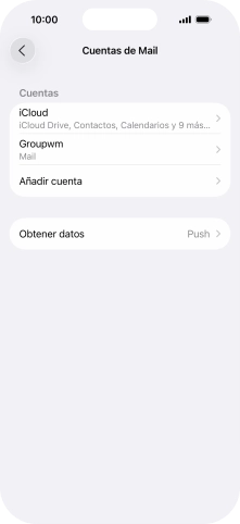 Pulsa el nombre de la cuenta de correo electrónico que acabas de crear.