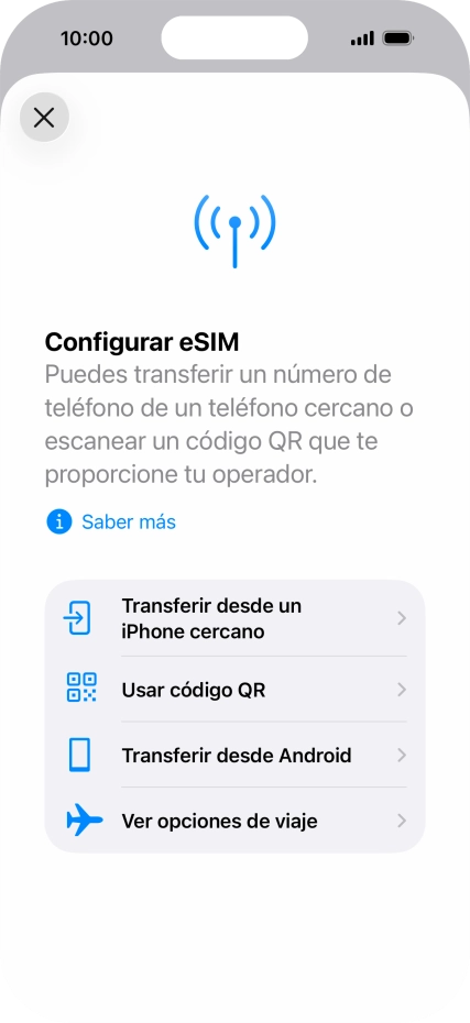 Pulsa Usar código QR.